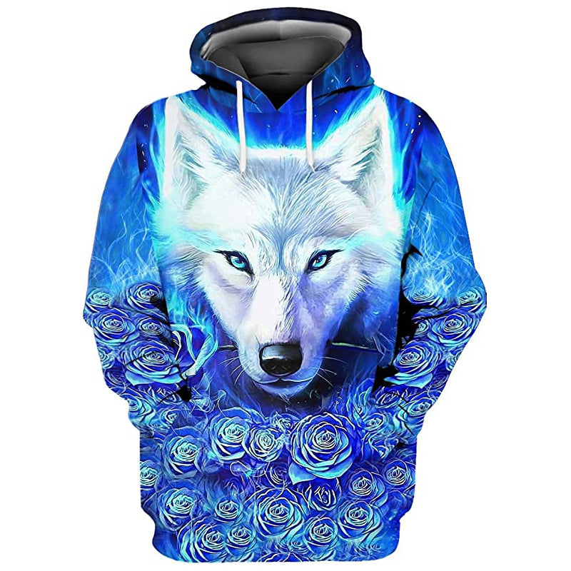 Europe And America Cat Dog And Cow Men's Casual 3d Digital Sweater