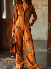 American Workwear Style One-Piece Jumpsuit