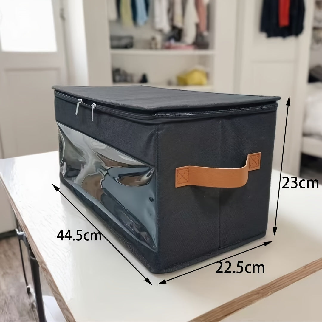 Large Capacity 3D Filament Storage Box with Transparent Window, Moisture- and Dust-Proof, Foldable Portable Design