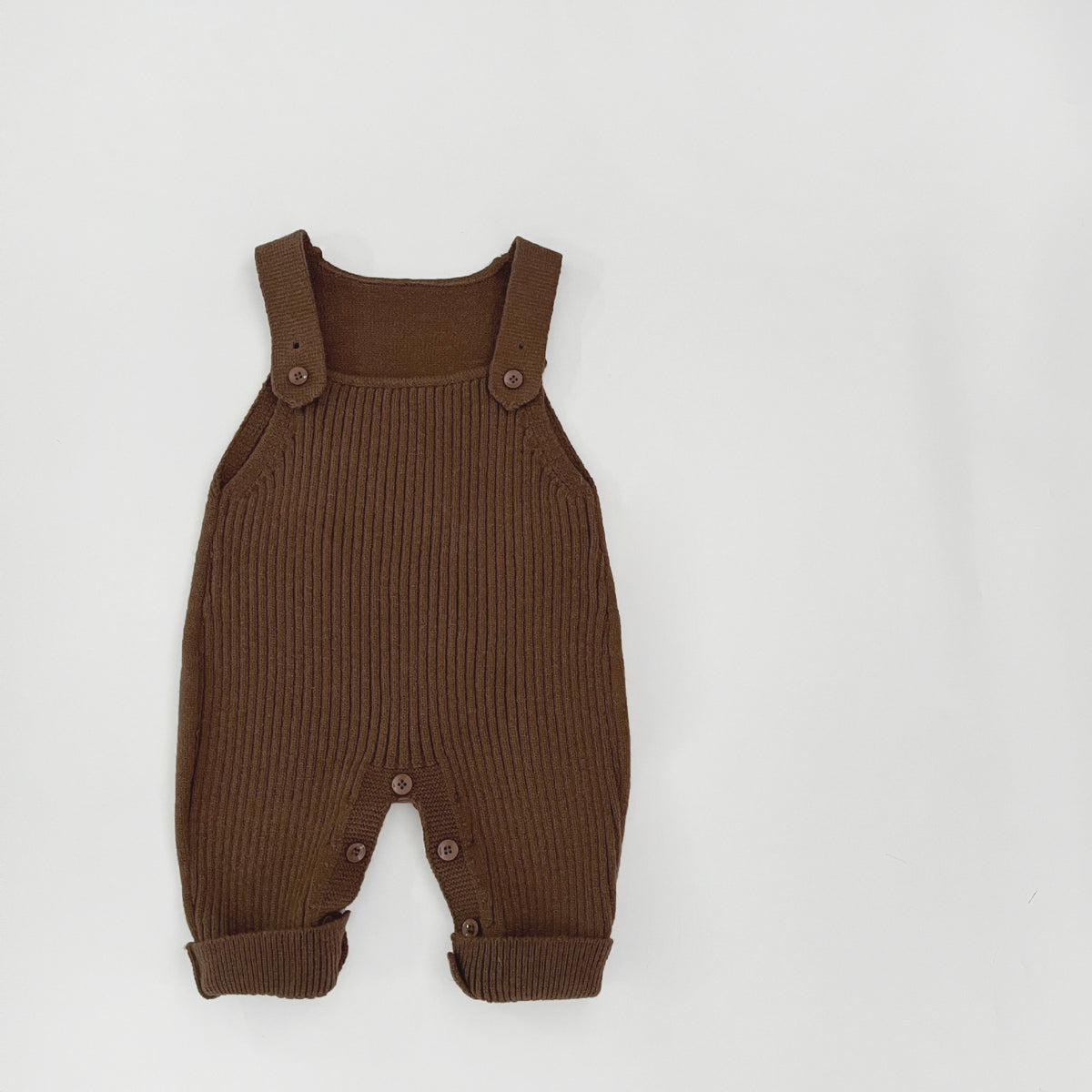 Cozy Knitted Infant Suspender Jumpsuit for Spring & Autumn