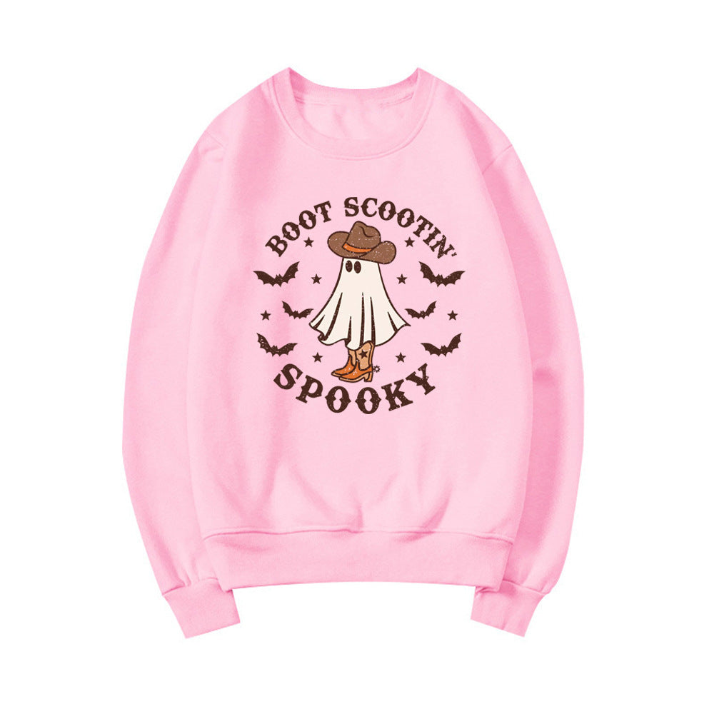 Boot Scootin Spooky Cowboy Ghost Halloween Hoodie