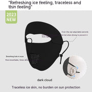 Breathable Thin Face Sunscreen Mask - Ice Silk Sun Protection