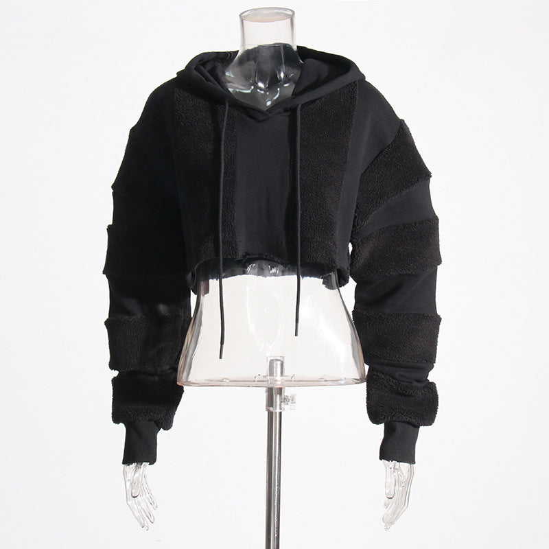 Cozy Lamb Wool Contrast Stitching Casual Sweater