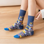 Comfortable Retro Spring Autumn Socks for Women