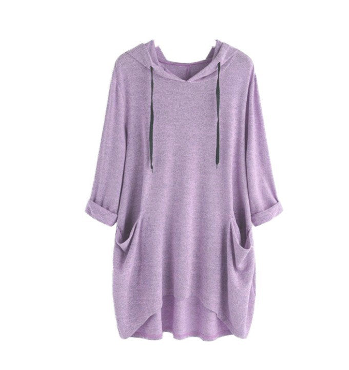 Women's Cozy Cashmere Hooded Pullover T-Shirt