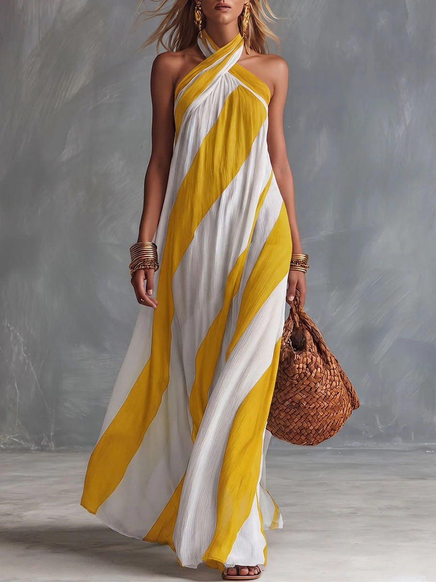 Women's Solid Loose Casual Maxi Dress
