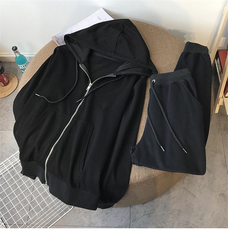 Cozy Zipper Hooded Sweatshirt & Jogger Pants Set