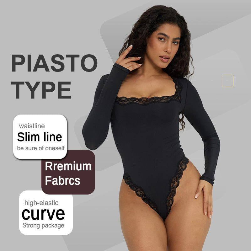 European And American-style Sexy Lace Slim-fit Yoga Jumpsuit