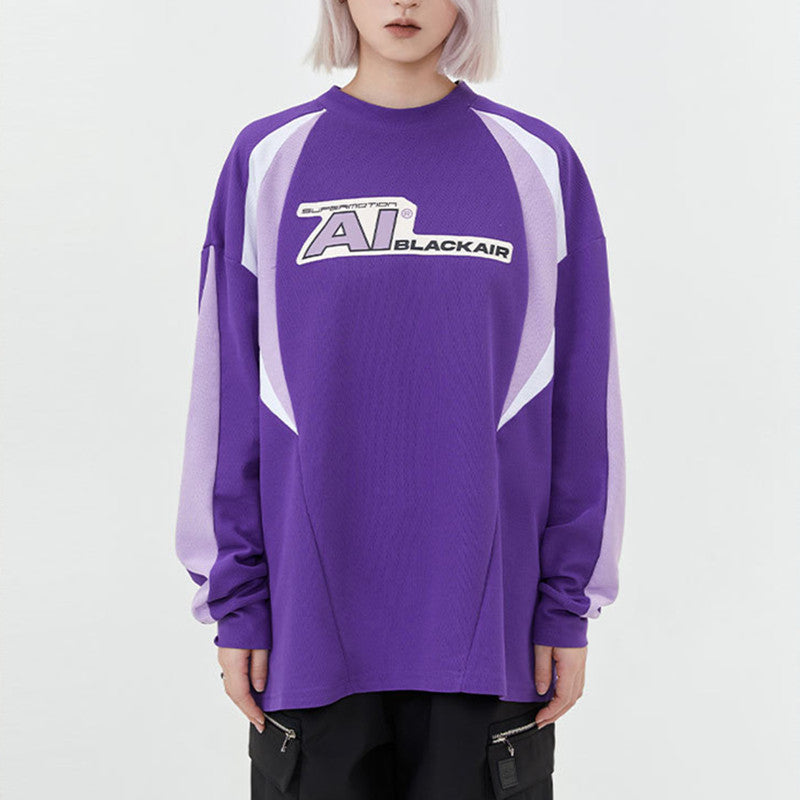 Men's Streetwear Letter Print Casual Long Sleeve Sweatshirt