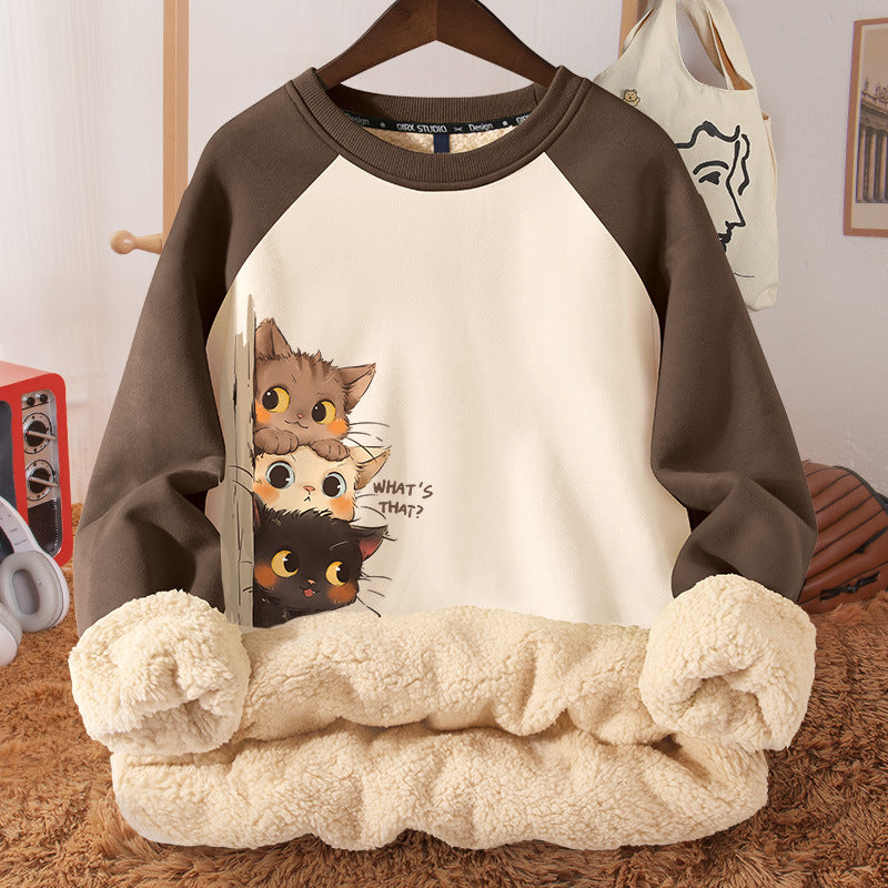 Women's Fleece-Lined Hooded Berber Winter Coat