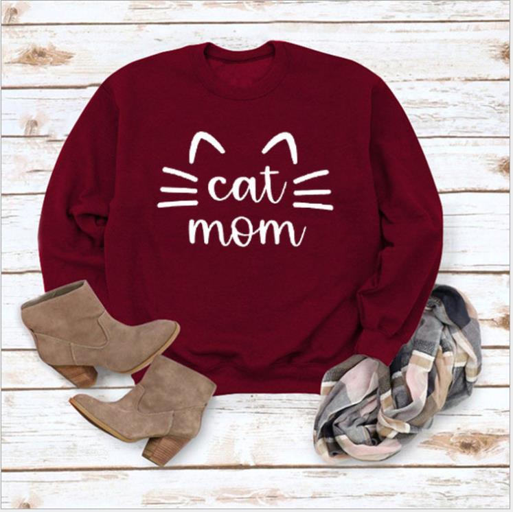Chic Letter Print Loose Long Sleeve Casual Sweater