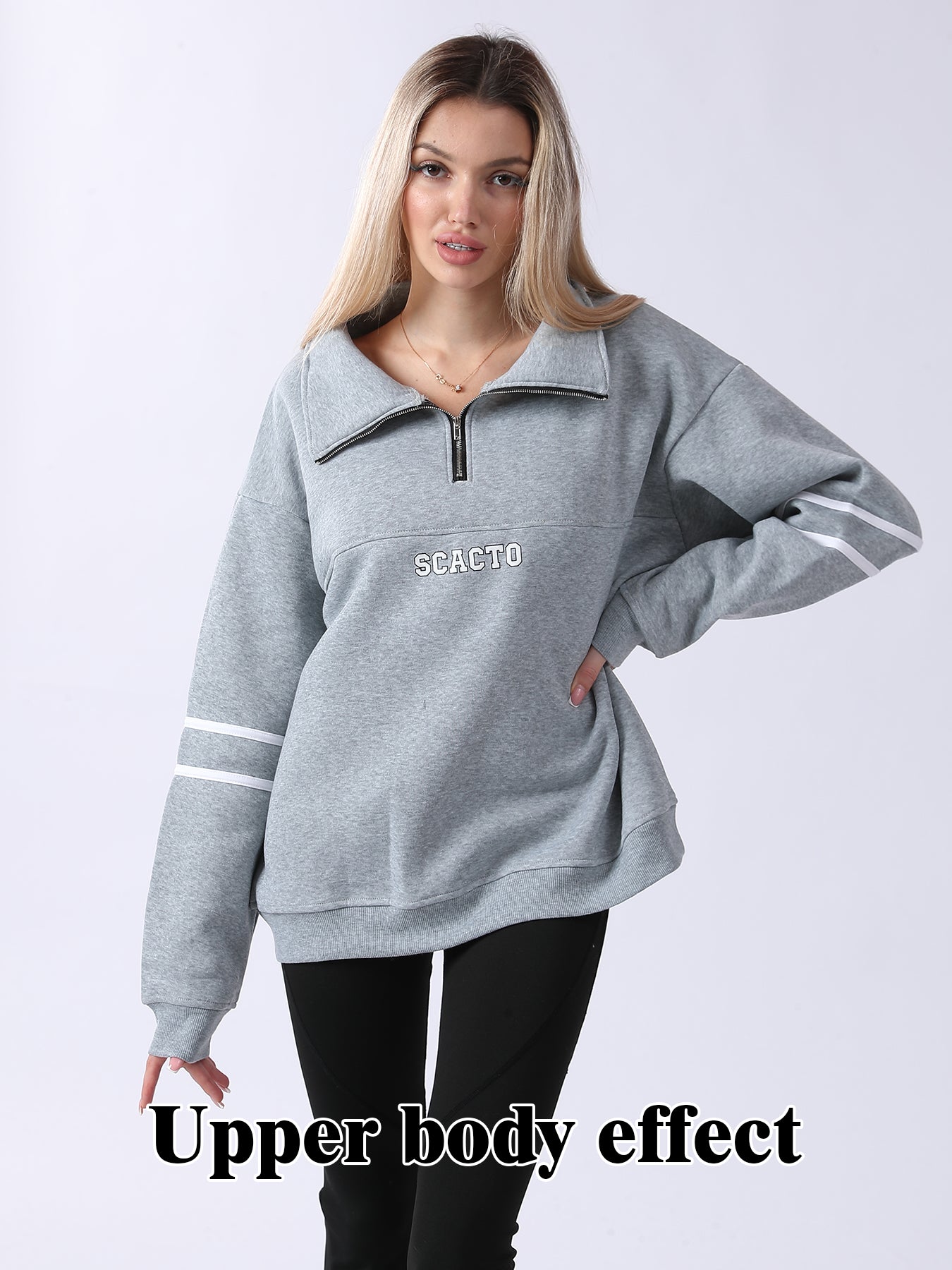Cozy Women's Long-Sleeve Sweatshirt for Daily Comfort