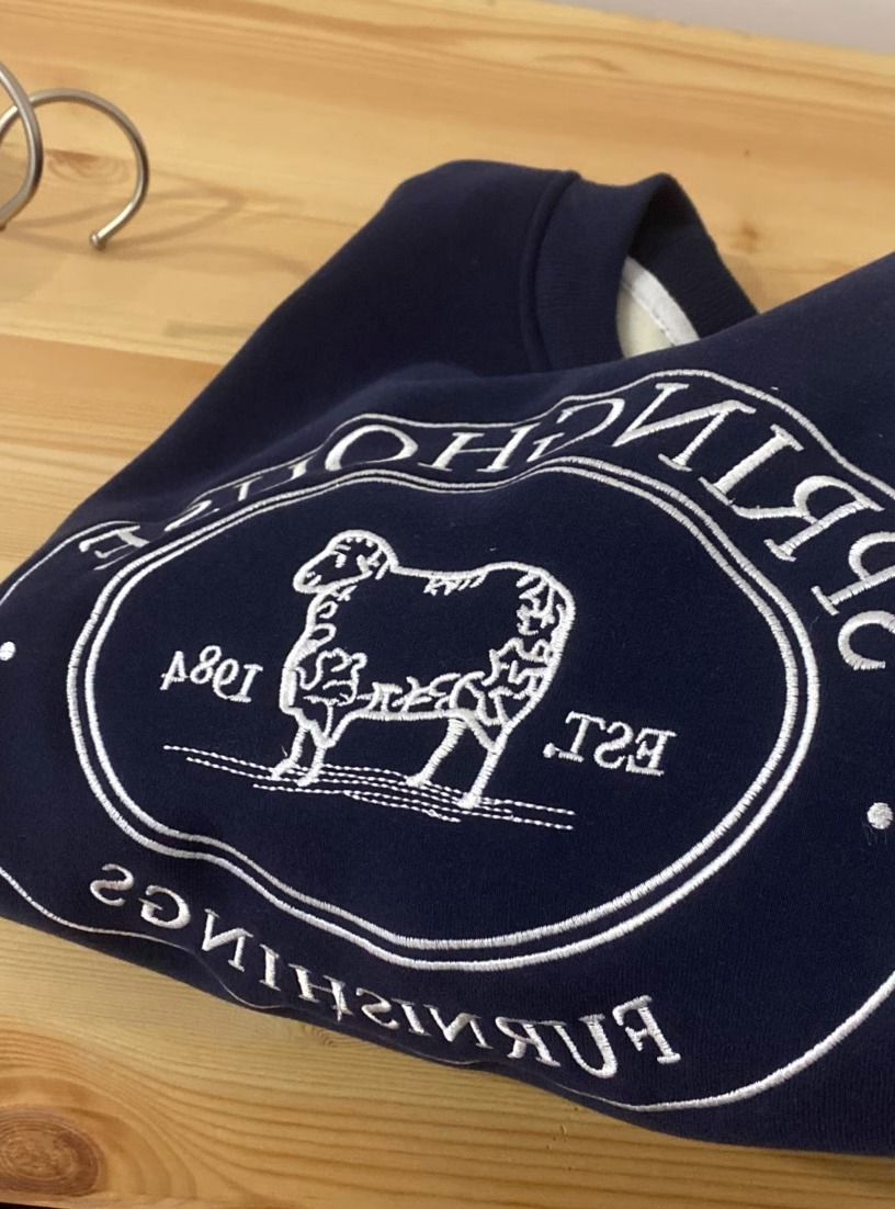 Cozy Embroidered Fleece Pullover Sweatshirt