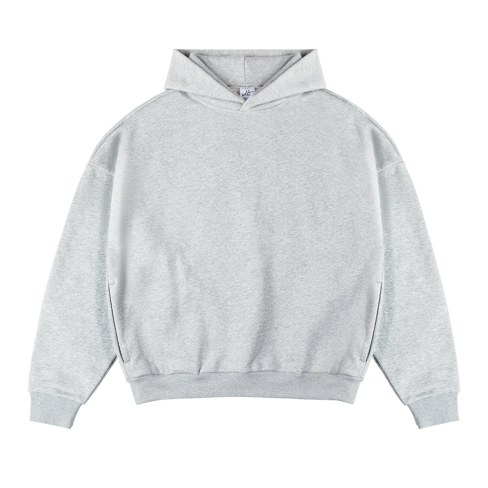 Unisex Fleece-Lined Drop Shoulder Casual Pullover Sweater
