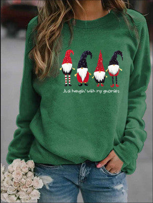 Cozy Letter Print Crew Neck Sweatshirt