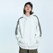 Cozy Unisex Colorblock Casual Pullover Hoodie