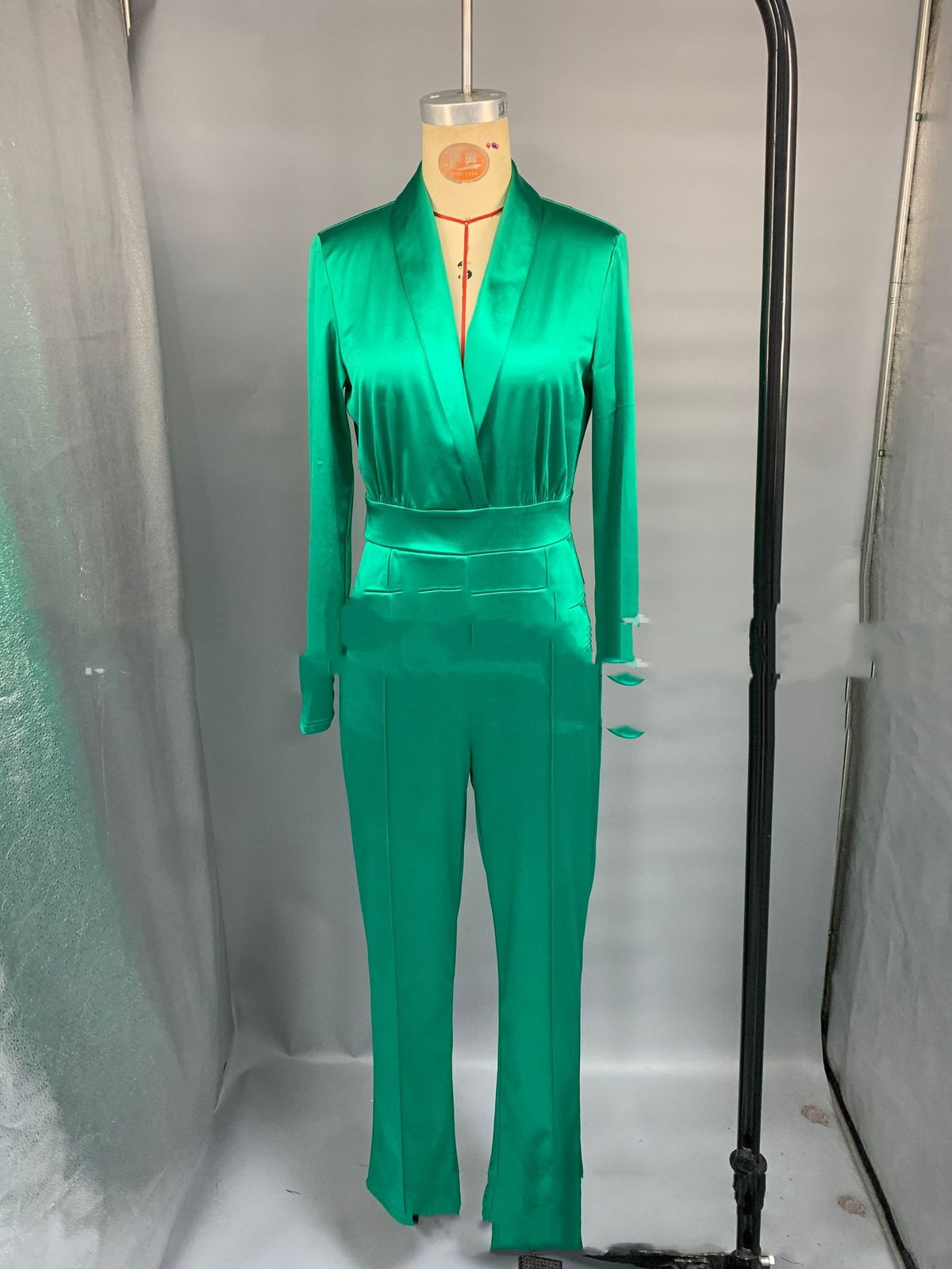 Chic Autumn Slim-Fit High-Waist Women's Jumpsuit