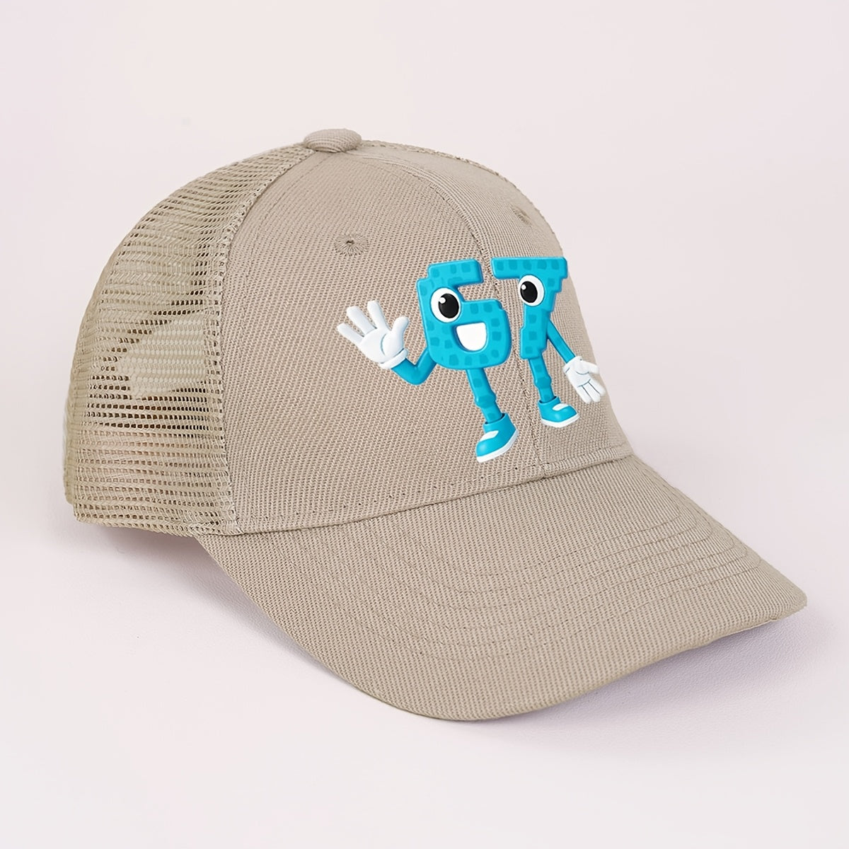 Adjustable Lightweight Baseball Cap for Kids with Number 67