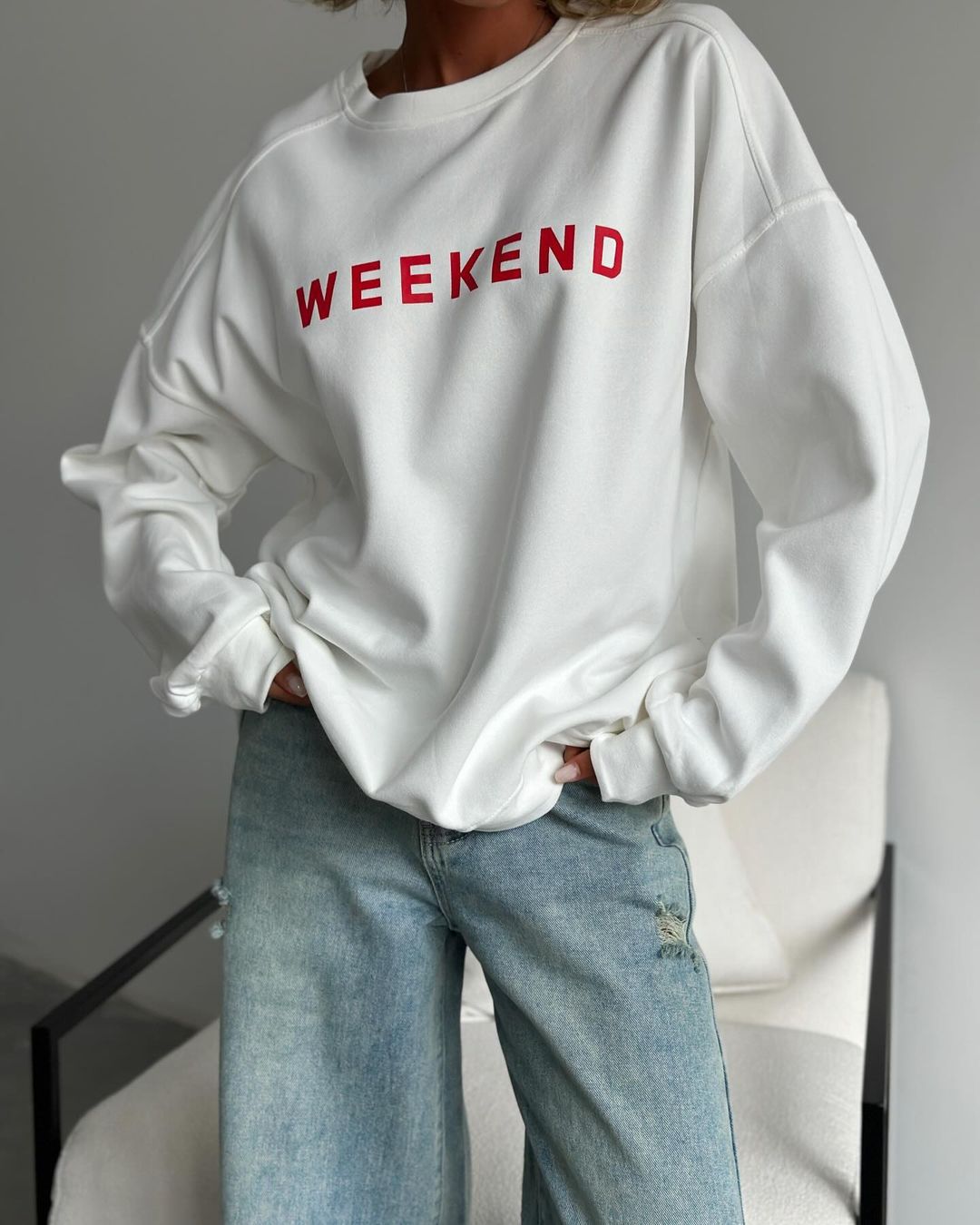 Cozy Women's Printed Long Sleeve Thick Pullover Sweatshirt