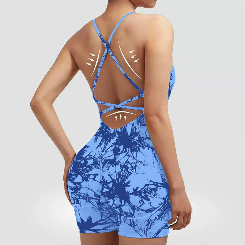 European And American-style Vest-style Yoga Bodysuit