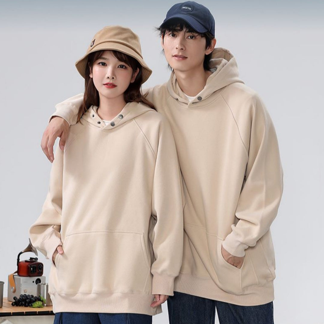 Men's Fleece Drop Shoulder Winter Hoodie