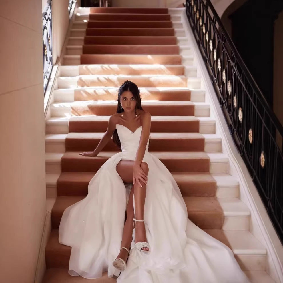 Elegant Slit-Train Women's Evening & Formal Dress