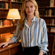 Casual Fashion Striped Long-sleeve Shirt