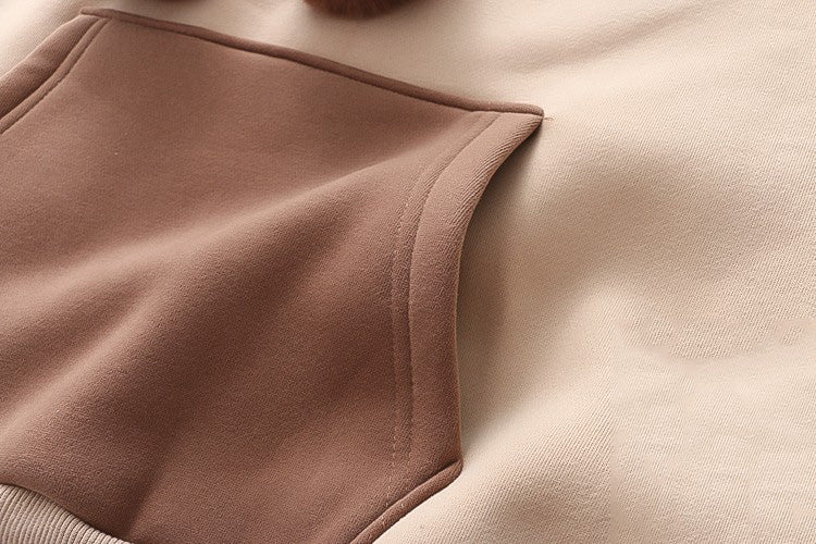 Loose Versatile Hooded Jacket For Junior High School Students In Autumn And Winter