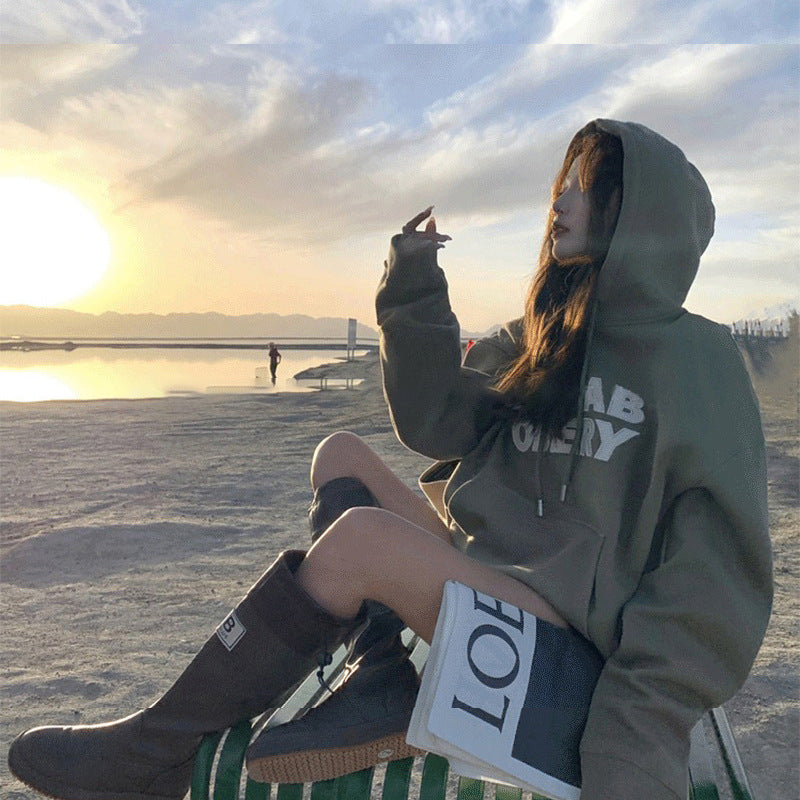 Chic Designer Hooded Sweatshirt for Women