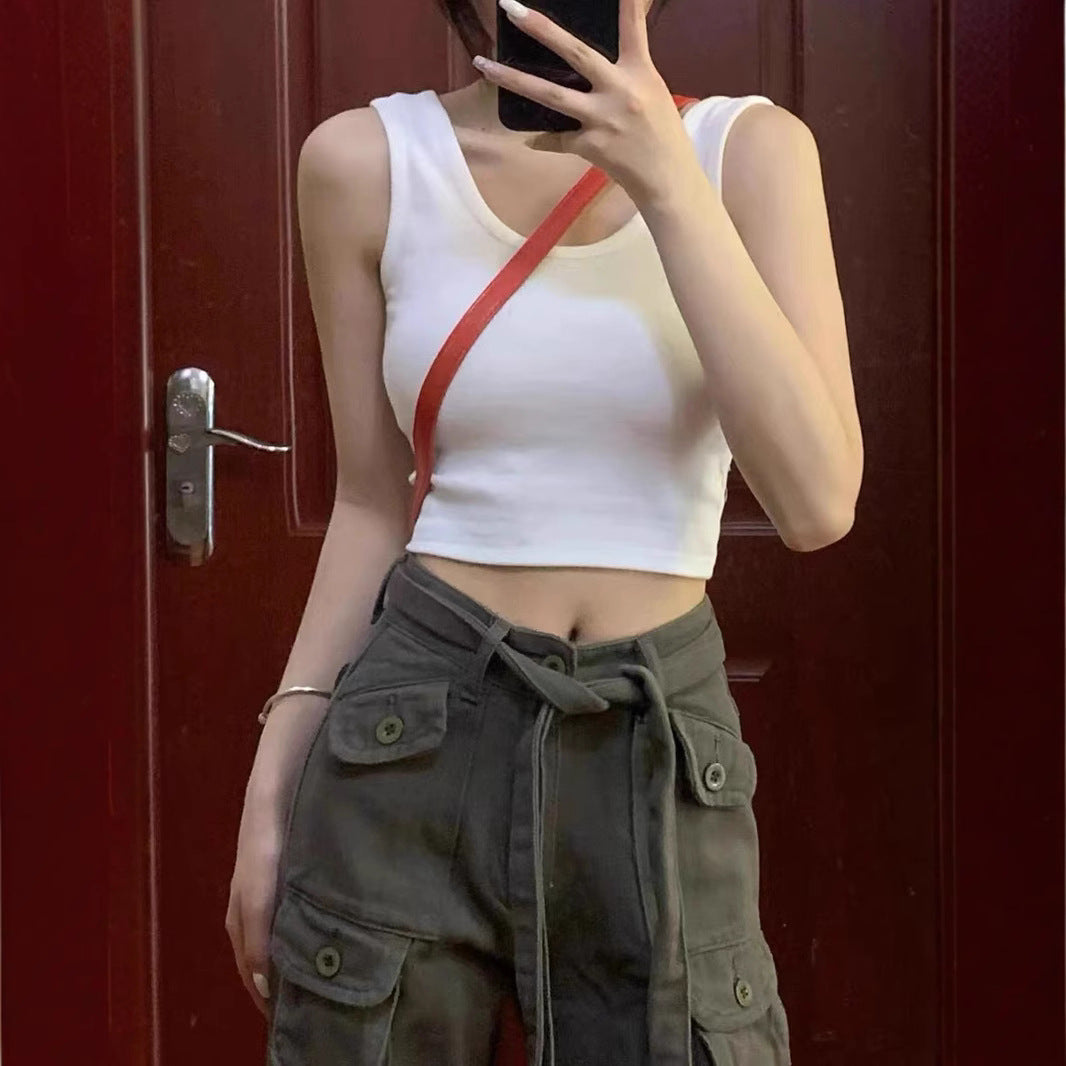 Camisole Women's Crop Top Bottoming Vest