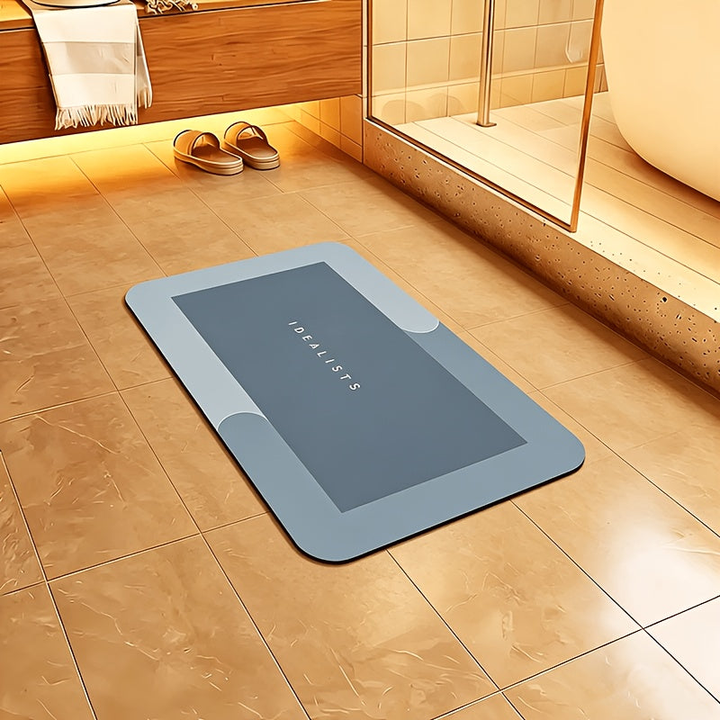Super Absorbent Quick-Dry Bath Mat with Non-Slip Diatomite Design