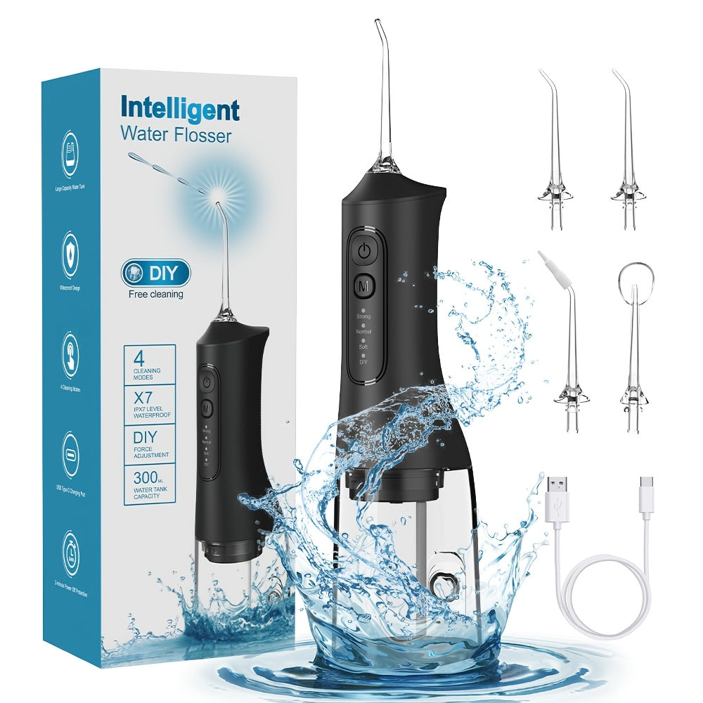 Cordless Water Flosser with Dental Picks for Travel