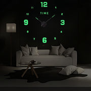 [NON-Pre-order]--1pc 40-inch Giant Frameless Luminous Wall Clock, Modern Home Decor, Suitable For Office, Bedroom, Living Room, Kitchen, Home, School Decoration, Holiday Gift, Birthday Gift, Friend Gift, Christmas Gift, Mystery Gift.(no Battery)