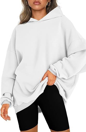 Women's Oversized Hooded Pullover Cozy Casual Sweater