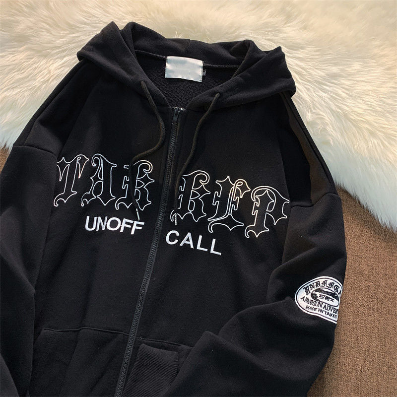 Oversized Couple's Streetwear Hooded Jacket