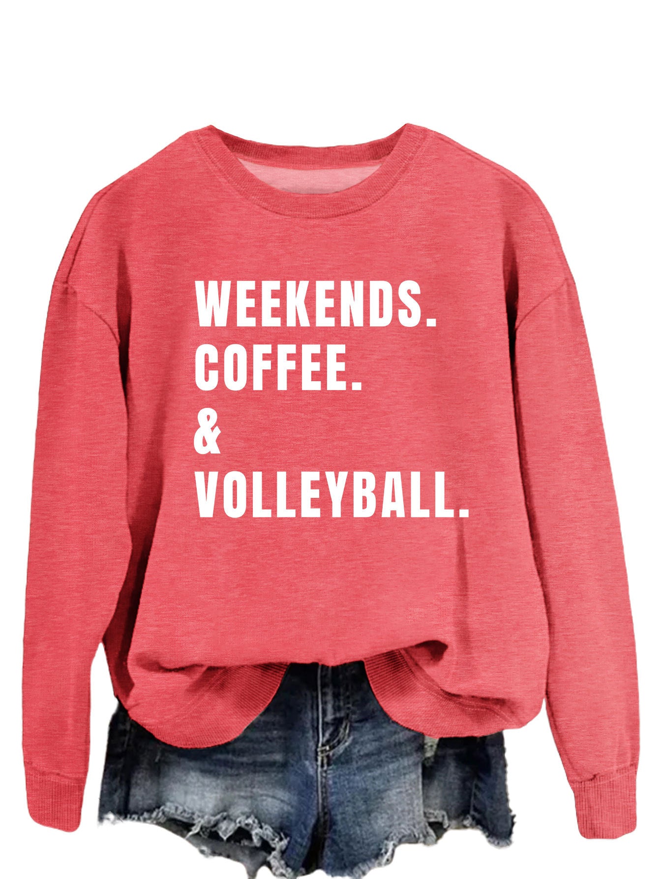 Women's Cozy Round Neck Long Sleeve Loose Sweatshirt