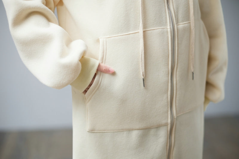 Women's Plus Size Thickened Fleece Hooded Sweater Coat