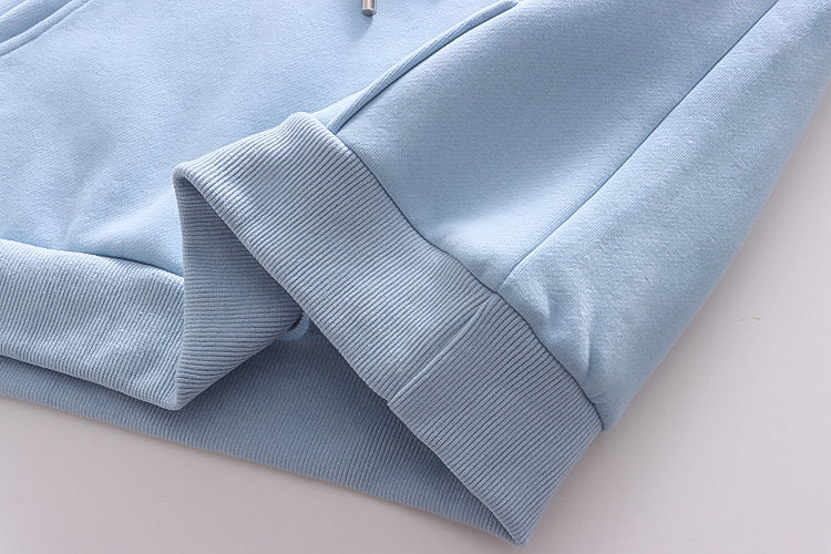 Letter Hooded Cashmere Padded Warm Sweater