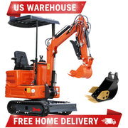 Industrial-Grade Mini Excavator 2000 lb Capacity 13.5 HP with Three‑Way Valve