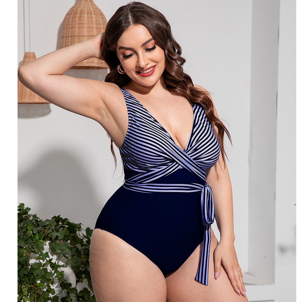 Women's Printed One-Piece Sports Swimsuit