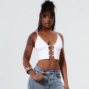 Slim-Fit Short-Sleeve Tops – Flattering White Style