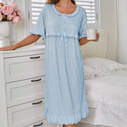 European and American-style Minimalist Comfortable Casual Nightdresswearable Outside As Loungewear