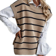 Best-selling Versatile Striped Sweater Vest