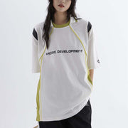 Men's Contrast Stitching Half Sleeve Casual Sports Shirt
