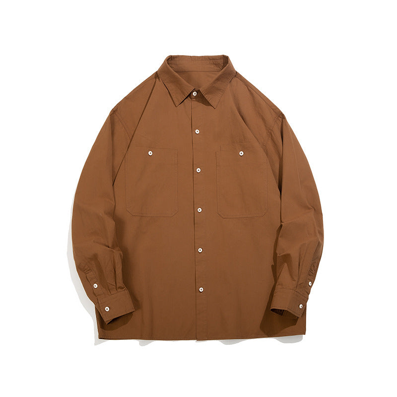 Women's Cotton Loose Solid Color Casual Shirt