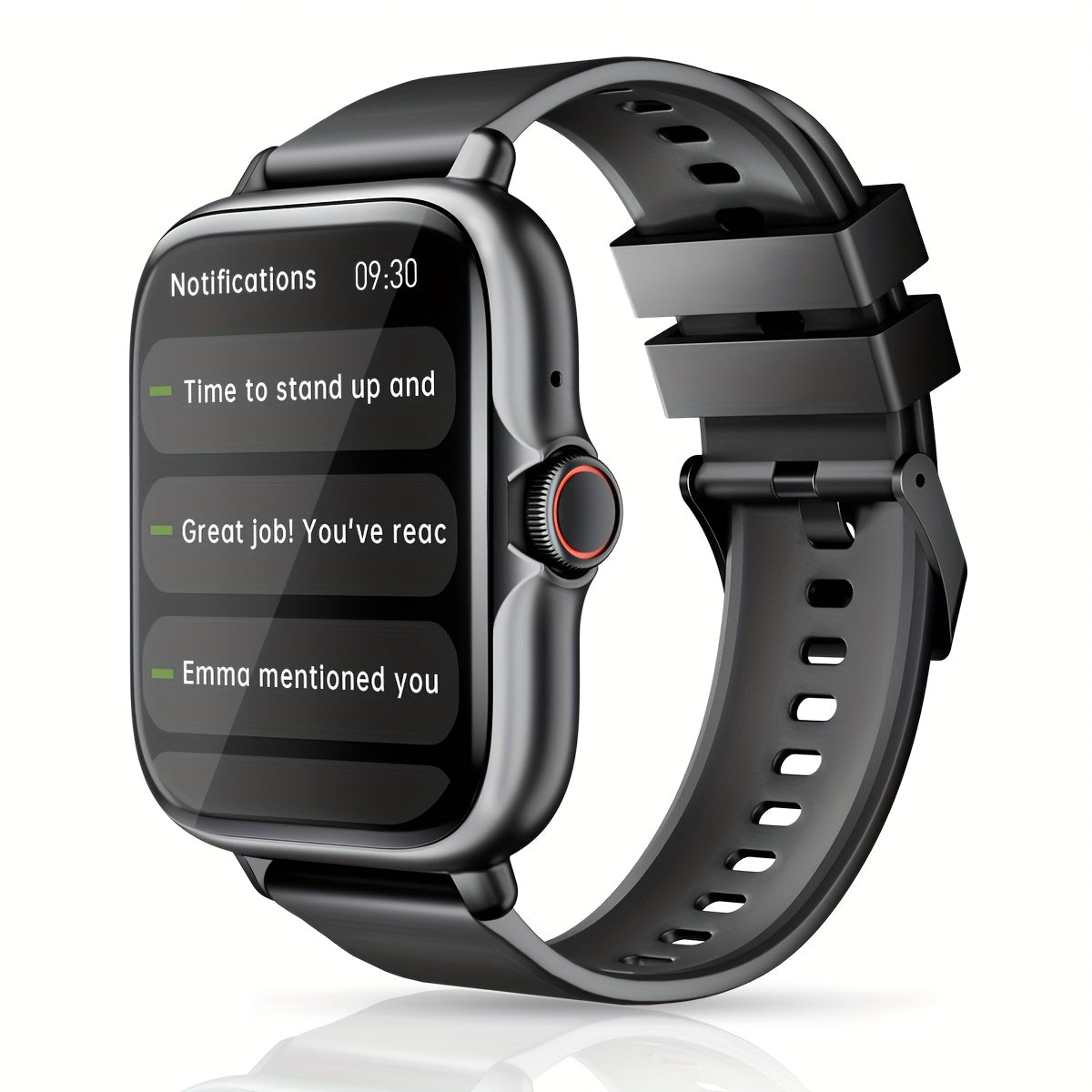 Multifunctional Sports Smart Watch – 1.83‑Inch Full Touch Screen, Wireless Calling & Messaging, Pedometer and Fitness Tracker, Compatible with iPhone and Android