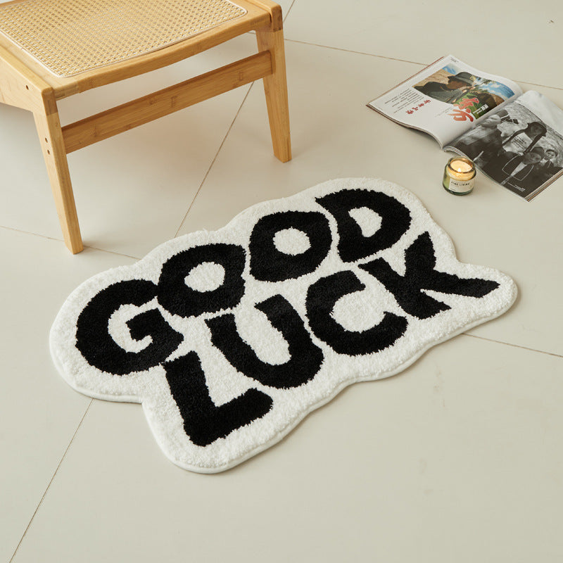 Thickened Bathroom Highly Absorbent Bedside Rug with Non-slip Backing