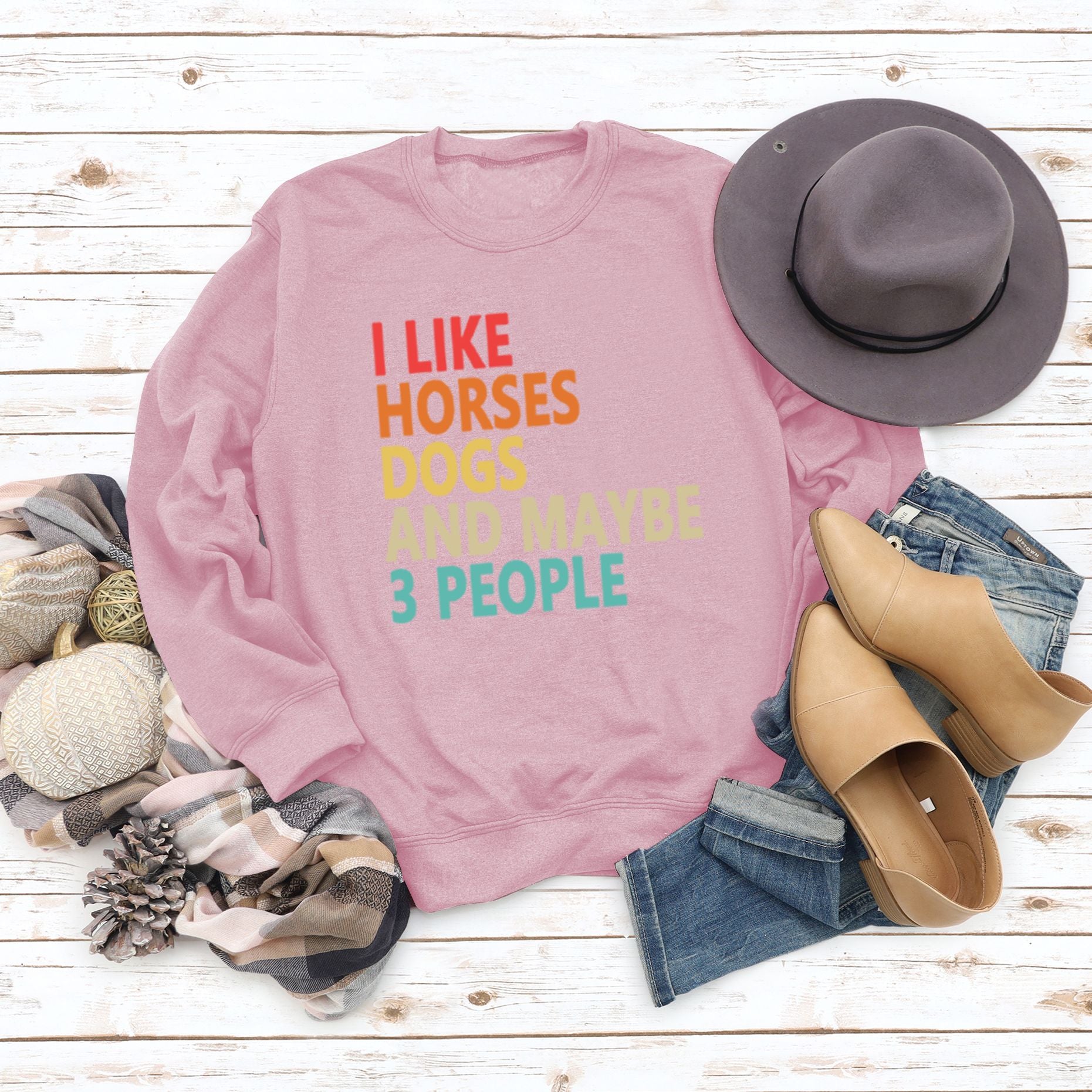 Women's Fashion Round Neck Printed Letter