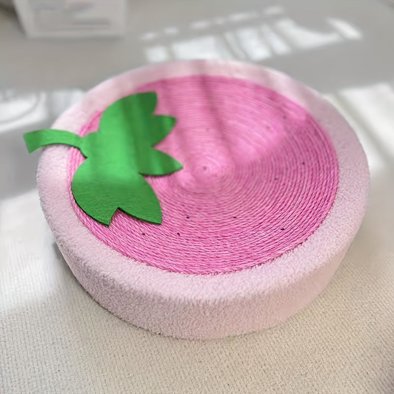 Plush Sisal Cat Scratch Board And Bed - Dual-purpose Scratching Post & Cushioned Resting Place, With Green Layers - For Indoor Cats - Scratch Pad & Cozy Bed In Pastel Colors (mint, Pink, Peach,