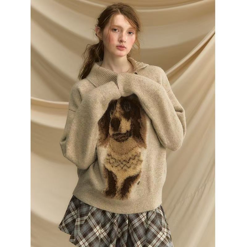 Retro Loose and Lazy Style French Ins Sweet Cool Sweater